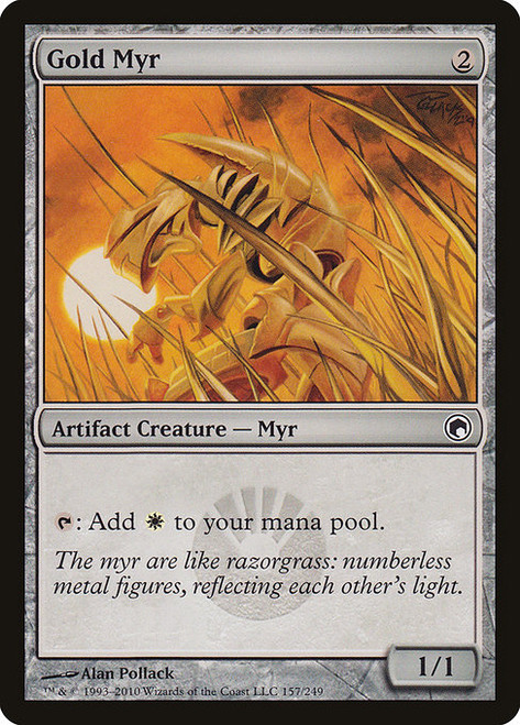 Gold Myr (SOM) (Foil) (#157)