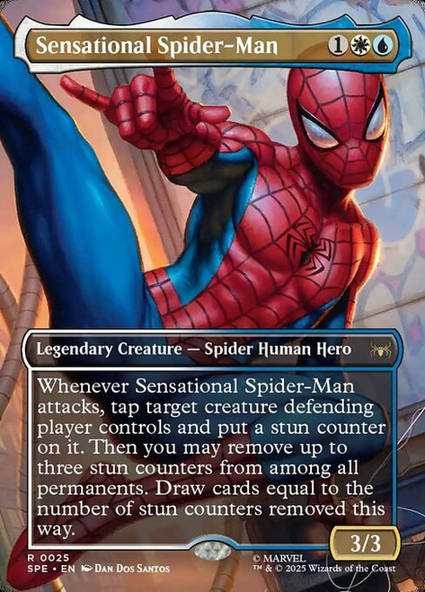 Sensational Spider-Man (SPE) (Foil) (Borderless) (#25)