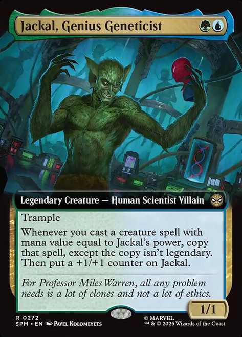 Jackal, Genius Geneticist (SPM) (Foil) (Extended Art) (#272)