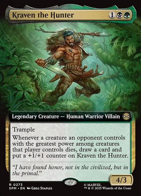Kraven the Hunter (SPM) (Foil) (Extended Art) (#273)