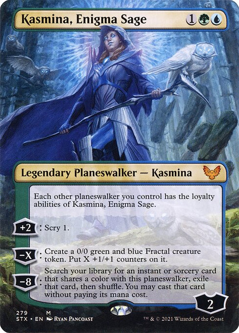 Kasmina, Enigma Sage (STX) (Borderless) (#279)