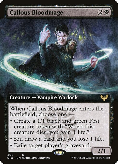 Callous Bloodmage (STX) (Foil) (Extended Art) (#302)