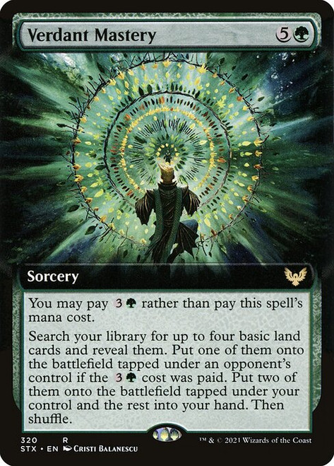 Verdant Mastery (STX) (Foil) (Extended Art) (#320)
