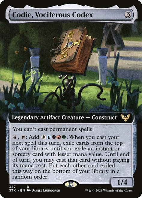 Codie, Vociferous Codex (STX) (Extended Art) (#357)
