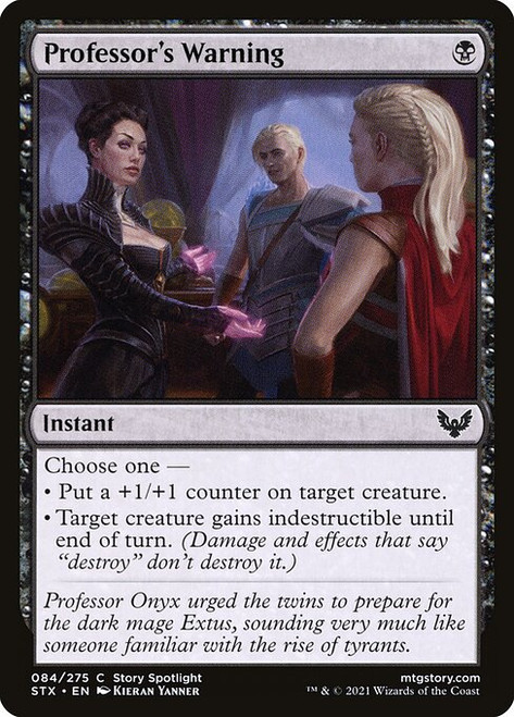 Professor's Warning (STX) (Foil) (#84)