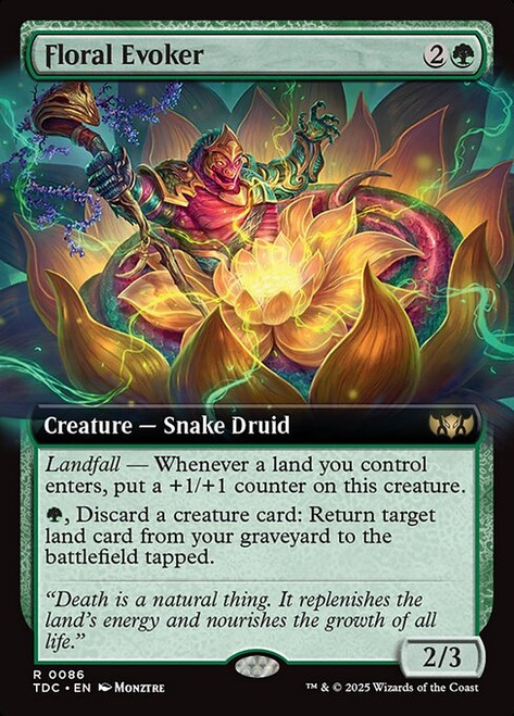 Floral Evoker (TDC) (Extended Art) (#86)