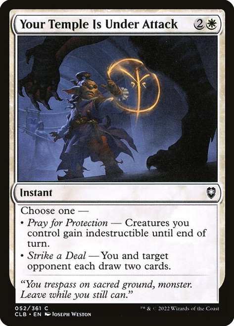 Your Temple Is Under Attack (CLB) (Foil) (#52)