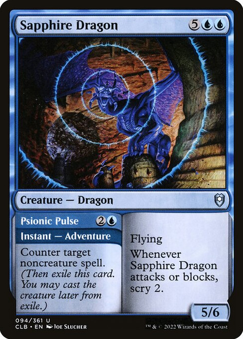 Sapphire Dragon // Psionic Pulse (CLB) (#94)