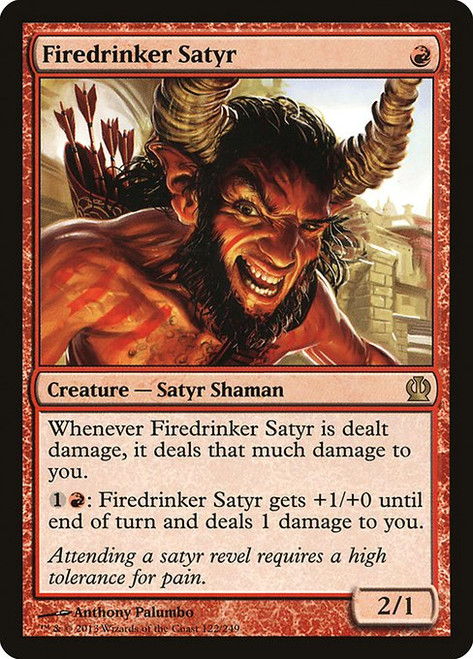Firedrinker Satyr (THS) (#122)