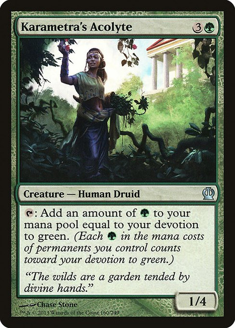 Karametra's Acolyte (THS) (Foil) (#160)