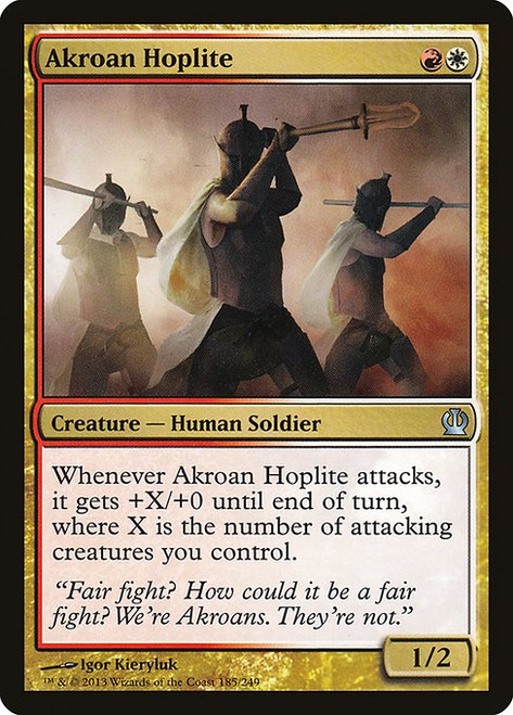 Akroan Hoplite (THS) (Foil) (#185)