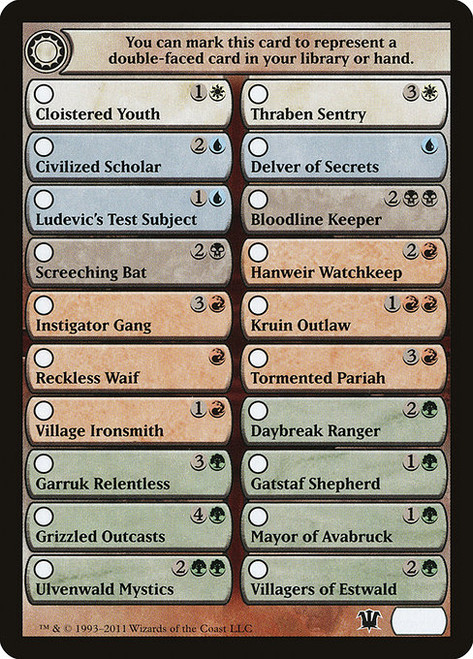 Innistrad Checklist (TISD) (#13)
