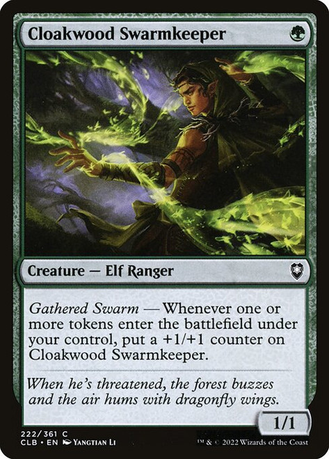Cloakwood Swarmkeeper (CLB) (Foil) (#222)