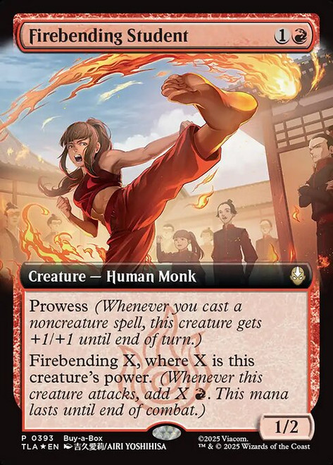 Firebending Student (TLA) (Foil) (Extended Art) (#393)