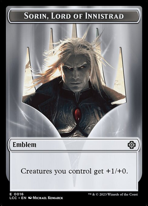 Sorin, Lord of Innistrad Emblem (TLCC) (Foil) (#16)