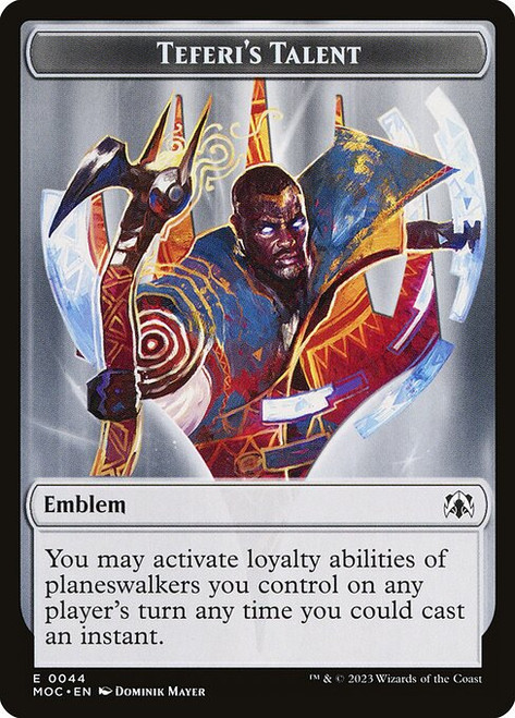 Teferi's Talent Emblem (TMOC) (#44)