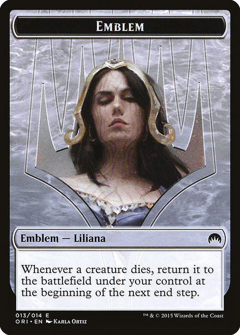 Liliana, Defiant Necromancer Emblem (TORI) (#13)