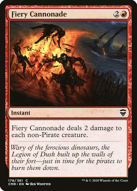 Fiery Cannonade (CMR) (Foil) (#178)