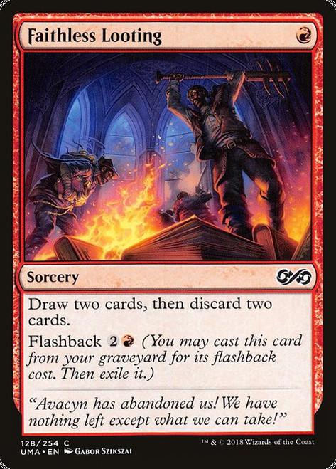 Faithless Looting (UMA) (Foil) (#128)