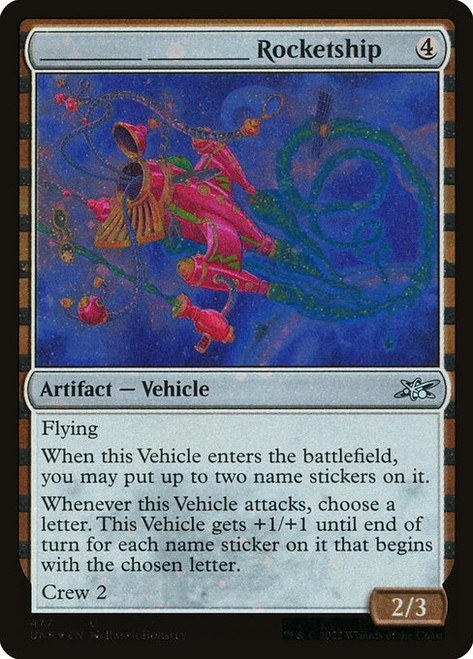 _____ _____ Rocketship (UNF) (GalaxyFoil) (#477)
