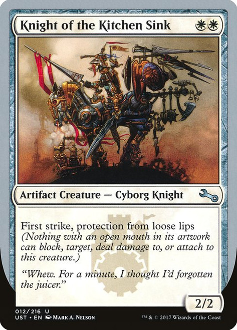 Knight of the Kitchen Sink (UST) (Foil) (#12c)