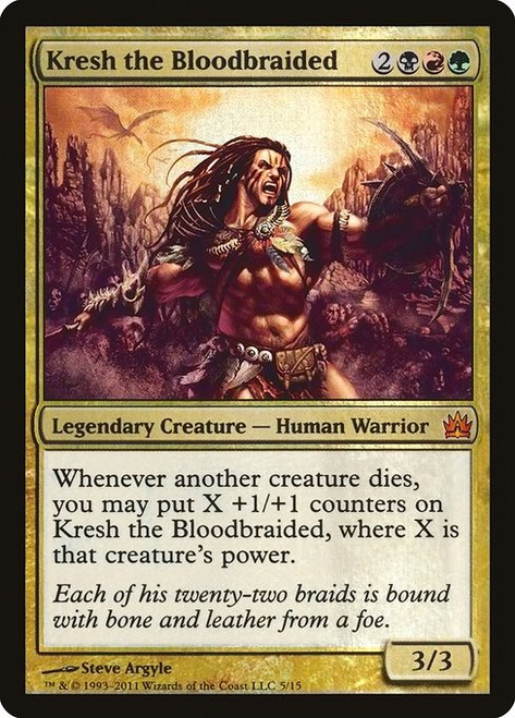 Kresh the Bloodbraided (V11) (Foil) (#5)
