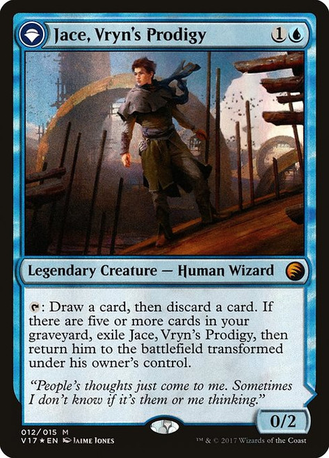 Jace, Vryn's Prodigy // Jace, Telepath Unbound (V17) (Foil) (#12)