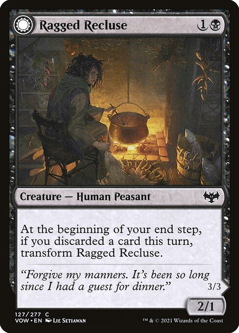 Ragged Recluse // Odious Witch (VOW) (Foil) (#127)