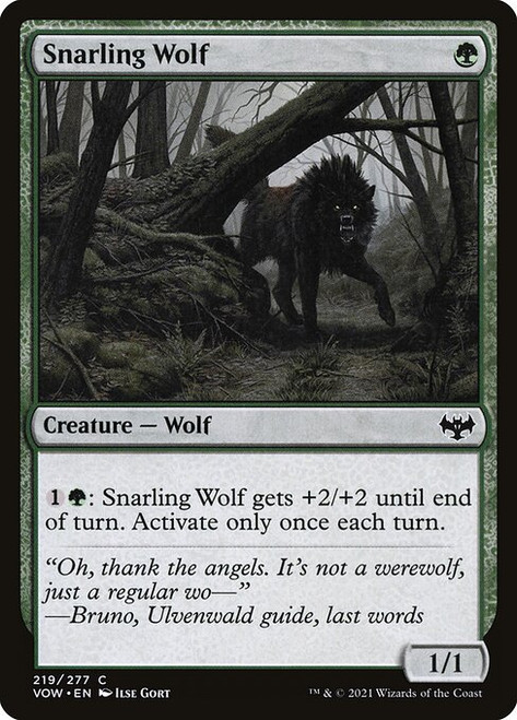 Snarling Wolf (VOW) (#219)