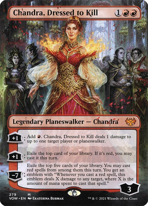 Chandra, Dressed to Kill (VOW) (Foil) (Borderless) (#279)