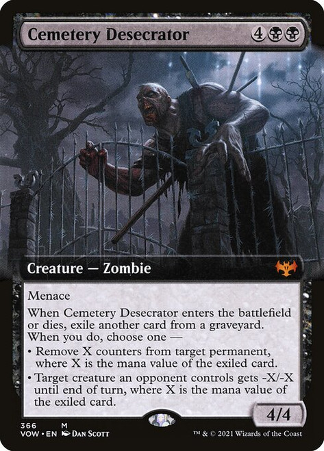 Cemetery Desecrator (VOW) (Foil) (Extended Art) (#366)