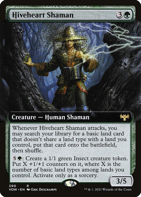 Hiveheart Shaman (VOW) (Foil) (Extended Art) (#390)