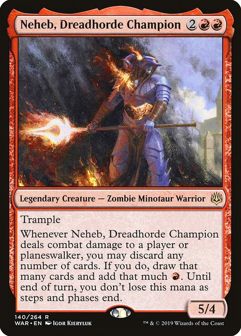 Neheb, Dreadhorde Champion (WAR) (Foil) (#140)