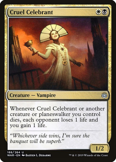 Cruel Celebrant (WAR) (Foil) (#188)