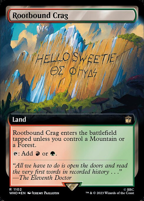 Rootbound Crag (WHO) (SurgeFoil) (Extended Art) (#1102)