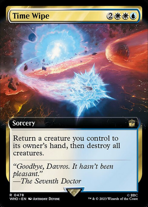 Time Wipe (WHO) (Foil) (Extended Art) (#478)