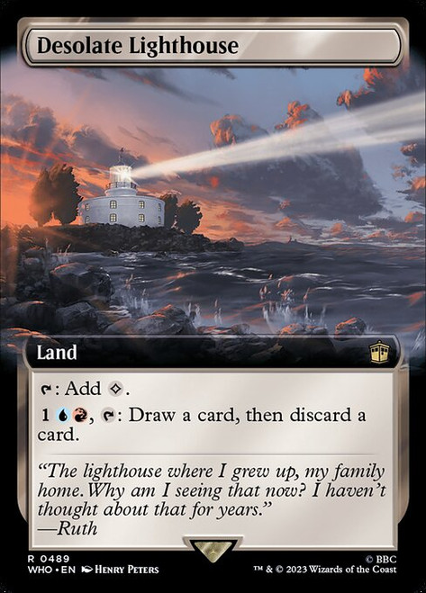 Desolate Lighthouse (WHO) (Foil) (Extended Art) (#489)