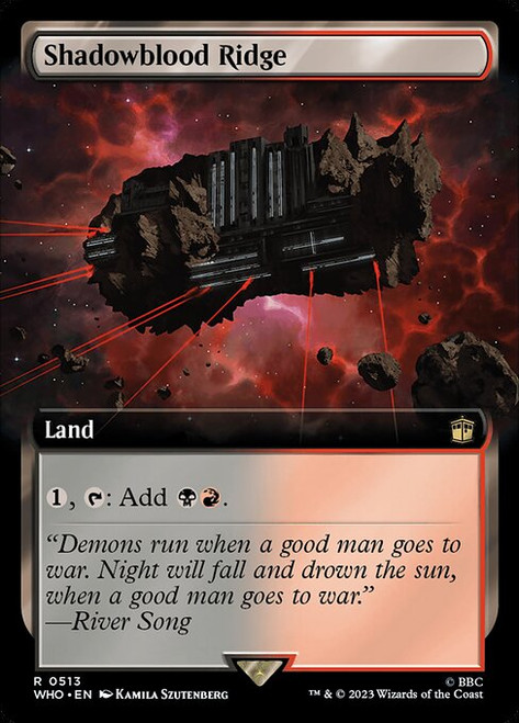 Shadowblood Ridge (WHO) (Foil) (Extended Art) (#513)