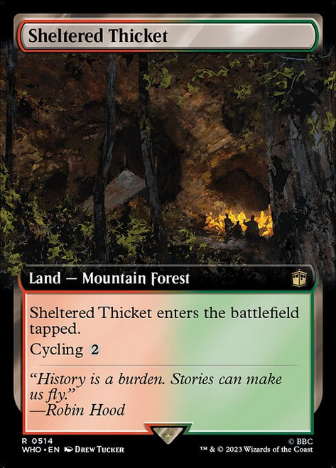 Sheltered Thicket (WHO) (Foil) (Extended Art) (#514)