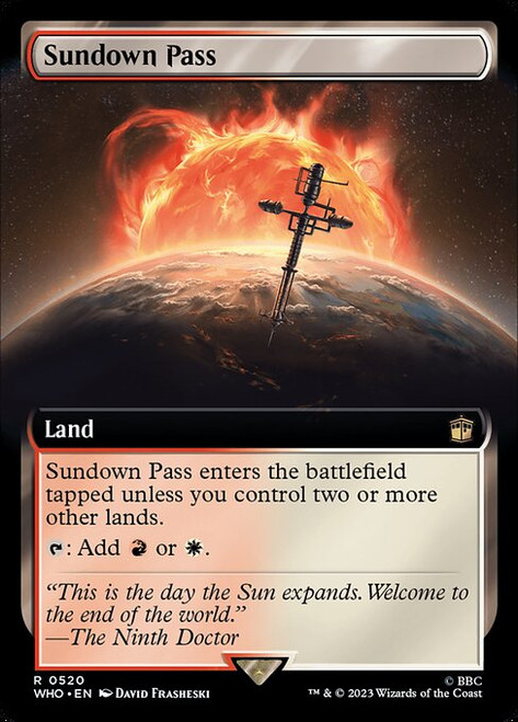 Sundown Pass (WHO) (Foil) (Extended Art) (#520)