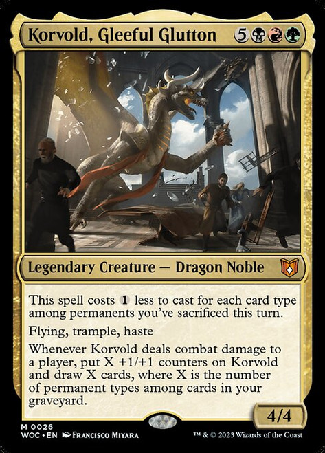 Korvold, Gleeful Glutton (WOC) (Foil) (#26)