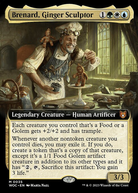 Brenard, Ginger Sculptor (WOC) (Foil) (Extended Art) (#35)