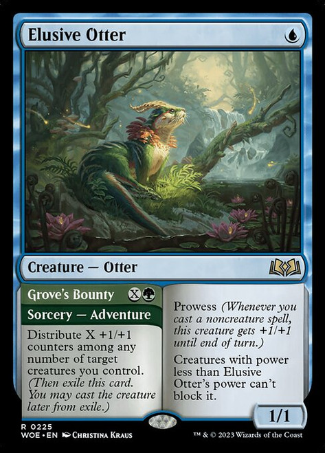 Elusive Otter // Grove's Bounty (WOE) (Foil) (#225)
