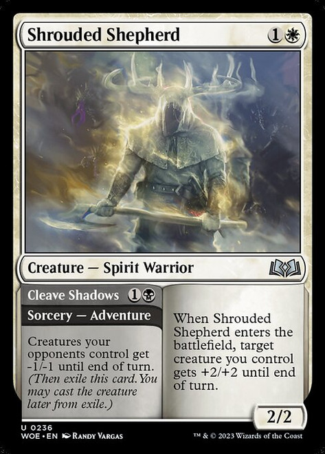 Shrouded Shepherd // Cleave Shadows (WOE) (Foil) (#236)
