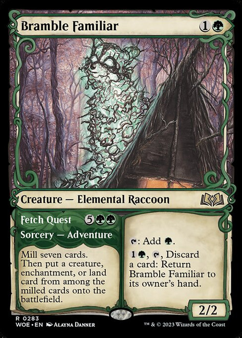 Bramble Familiar // Fetch Quest (WOE) (Foil) (Showcase) (#283)