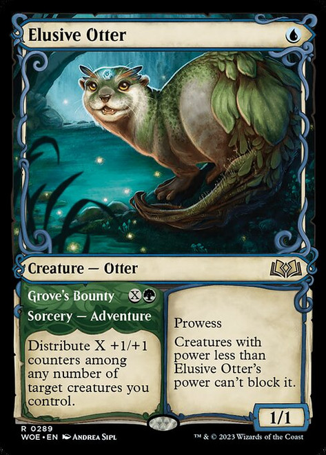 Elusive Otter // Grove's Bounty (WOE) (Foil) (Showcase) (#289)