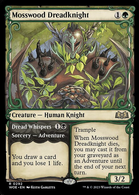 Mosswood Dreadknight // Dread Whispers (WOE) (Foil) (Showcase) (#292)