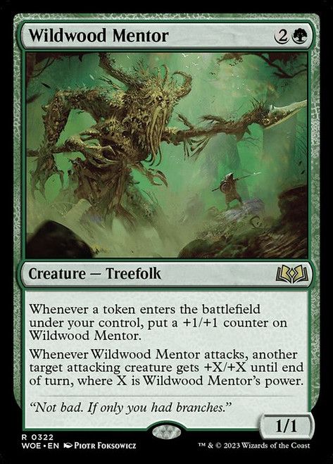 Wildwood Mentor (WOE) (Foil) (#322)