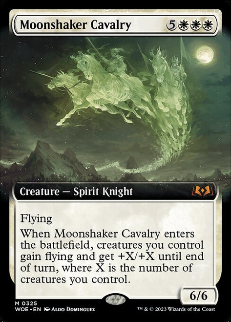 Moonshaker Cavalry (WOE) (Foil) (Extended Art) (#325)