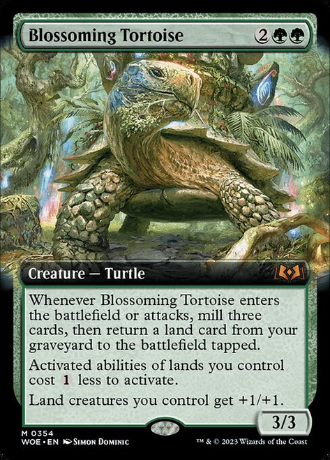 Blossoming Tortoise (WOE) (Extended Art) (#354)
